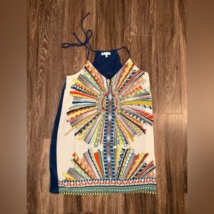 Vibrant Multicolor Backless Dress